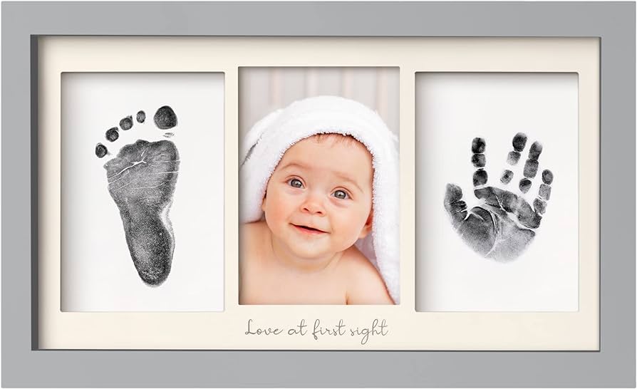 Baby DIY Hand And Footprint Kit Ink Pads Photo Frame - Premium Quality - LULLSKY™